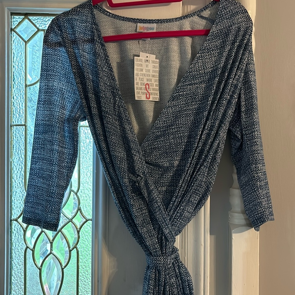 Lularoe Michelle wrap dress. Super soft.  New with tags! Small!